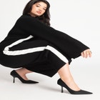 Cropped Side Stripe Pant image number null