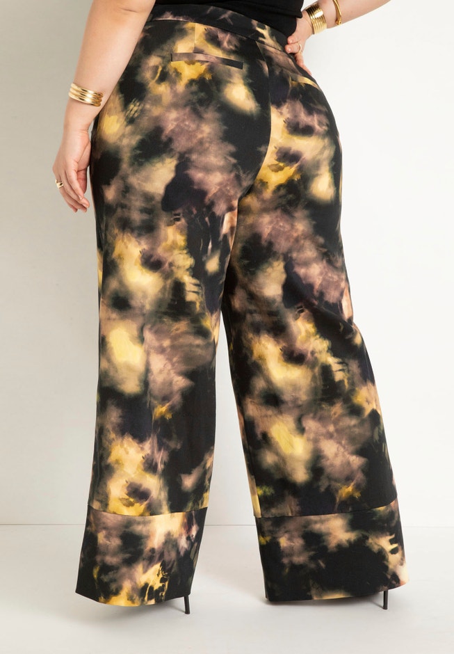 Printed Wide Leg Pant image number null