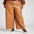 Faux Leather Wide Leg Pant image number null