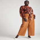 Faux Leather Wide Leg Pant image number null