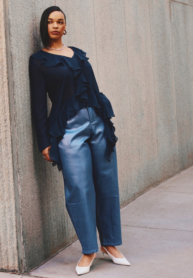 Coated Denim Jean image number 3