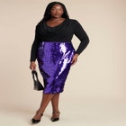 Sequin Pencil Skirt image number null