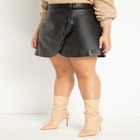 Faux Leather Mini Skirt image number null