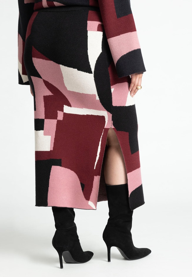 Intarsia Sweater Skirt image number 4