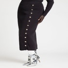 Maxi Sweater Skirt With Button Down Placket image number null