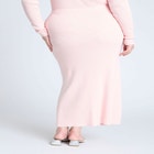 Maxi Sweater Skirt With Button Down Placket image number null