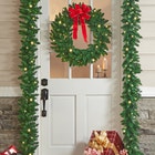 Pre-Lit Arrow-Tip 9' Garland image number null