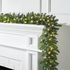 Pre-Lit Arrow-Tip 9' Garland image number null