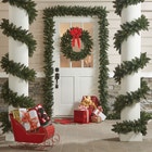 24" Pre-Lit Canadian Pine Arrow Tip Wreath image number null
