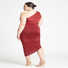 Ruched One Shoulder Dress image number null