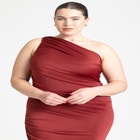 Ruched One Shoulder Dress image number null