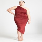 Ruched One Shoulder Dress image number null