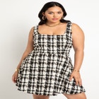 Flare Tweed Mini Jumper image number null