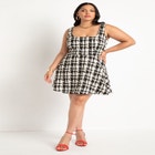 Flare Tweed Mini Jumper image number null