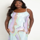 Sequin Slip Dress image number null