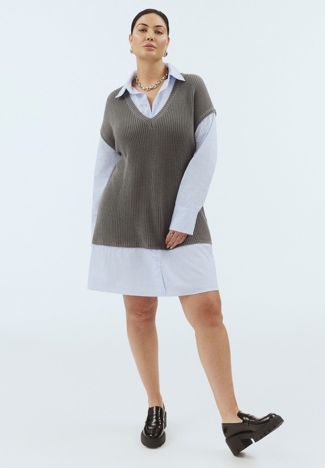 Twofer Shirt Dress image number 0