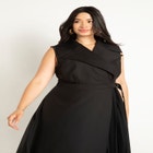 Asymmetrical Trench Dress image number null