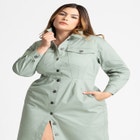 Fitted Twill Dress image number null