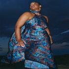 Barkwood x ELOQUII Scarf Maxi Dress With Embellishments image number null