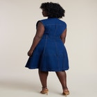 Fit & Flare Denim Dress image number null