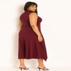 Asymmetrical Hem Jersey Dress image number null