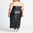 Leather Corseted Column Dress image number null