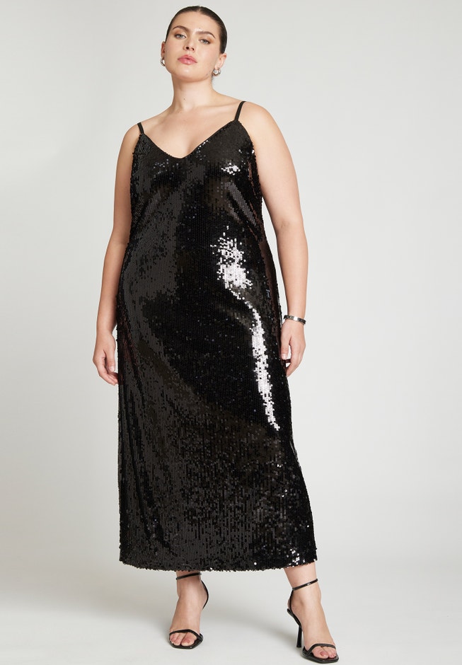 Sequin Slip Dress image number 1