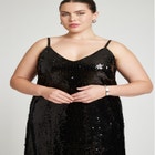 Sequin Slip Dress image number null