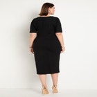 Button Front Workwear Dress image number null