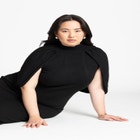 Sweater Cape Dress image number null