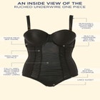 Ruched Underwire One Piece Swimsuit image number null