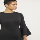 Flare Sleeve Scuba Dress image number null