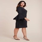 Flare Sleeve Scuba Dress image number null