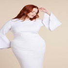 Flare Sleeve Scuba Dress image number null