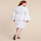 Flare Sleeve Scuba Dress image number null