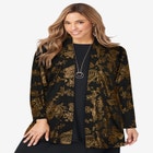 Stretch Knit Open Front Knit Topper image number null