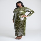 Paillette Sequin Maxi Dress image number null