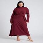 Cowl Back Asym Dress image number null