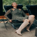 Wrap Front Keyhole Mini Dress image number null