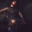 Open Stitch Dress With Fringed Hem image number null