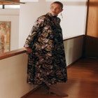 Draped High Neck Maxi Dress image number null