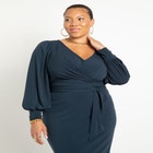 Cross Front Midi Dress image number null