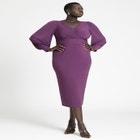 Cross Front Midi Dress image number null