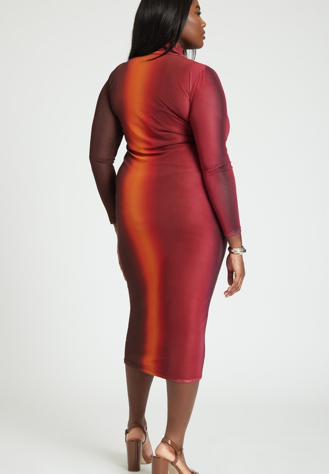 Mesh Midi Dress image number null