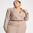 Open Front Blazer Dress image number null