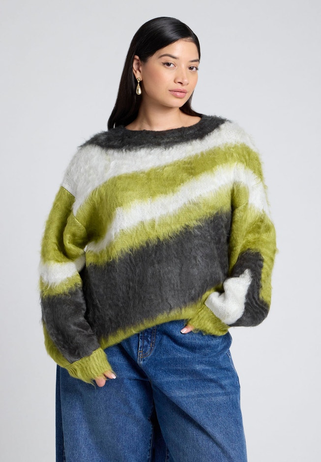 Fuzzy Marble Sweater image number 1