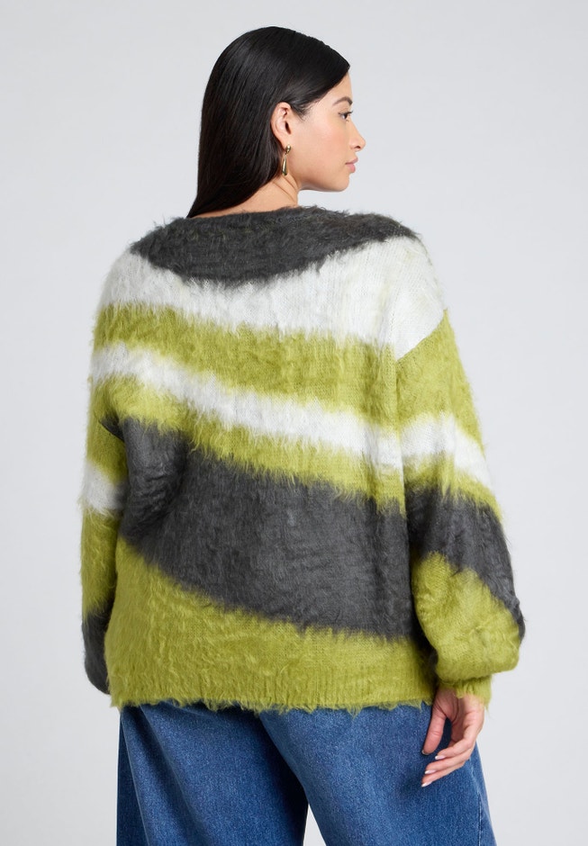 Fuzzy Marble Sweater image number 2