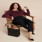 Shoulder-Twist Drape Top image number null