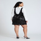 Bow Blouse Sequin Mini Dress image number null