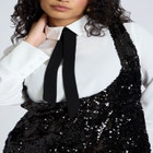 Bow Blouse Sequin Mini Dress image number null